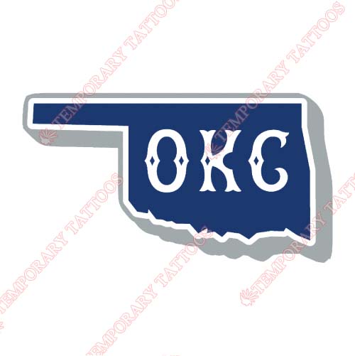 Oklahoma City Dodgers Customize Temporary Tattoos Stickers NO.8202